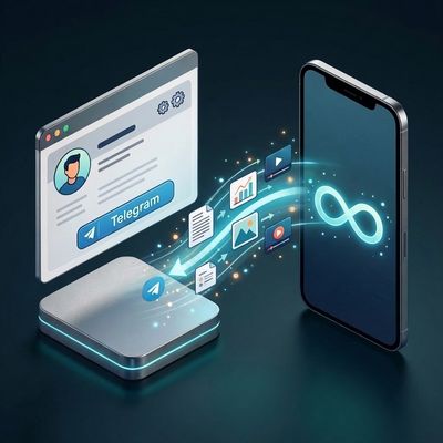 Подключение аккаунта на сайте к Telegram-боту для вечного хранения результатов