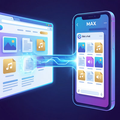 Подключение бота в MAX для отправки в него всех генераций