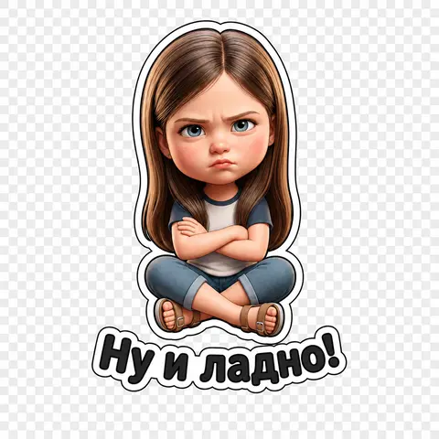 Стикер из фото с надписью