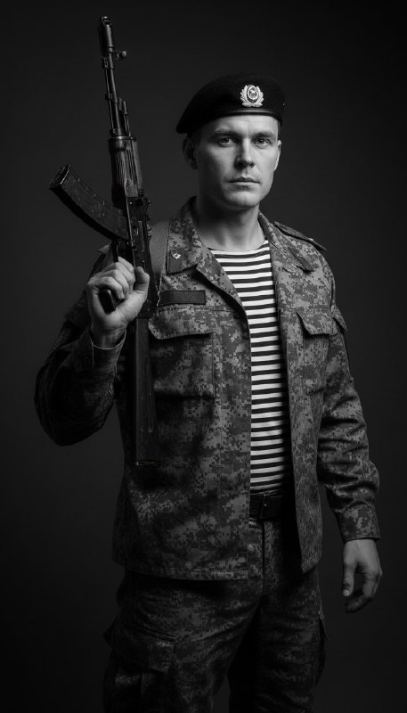 Военный портрет в студии