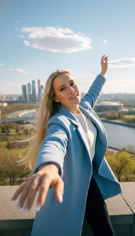 Весенний полёт над Москвой