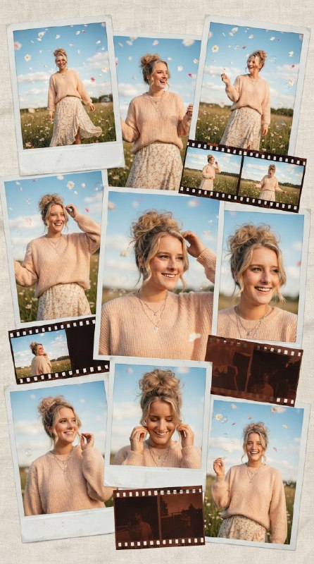 Летний коллаж из Polaroid